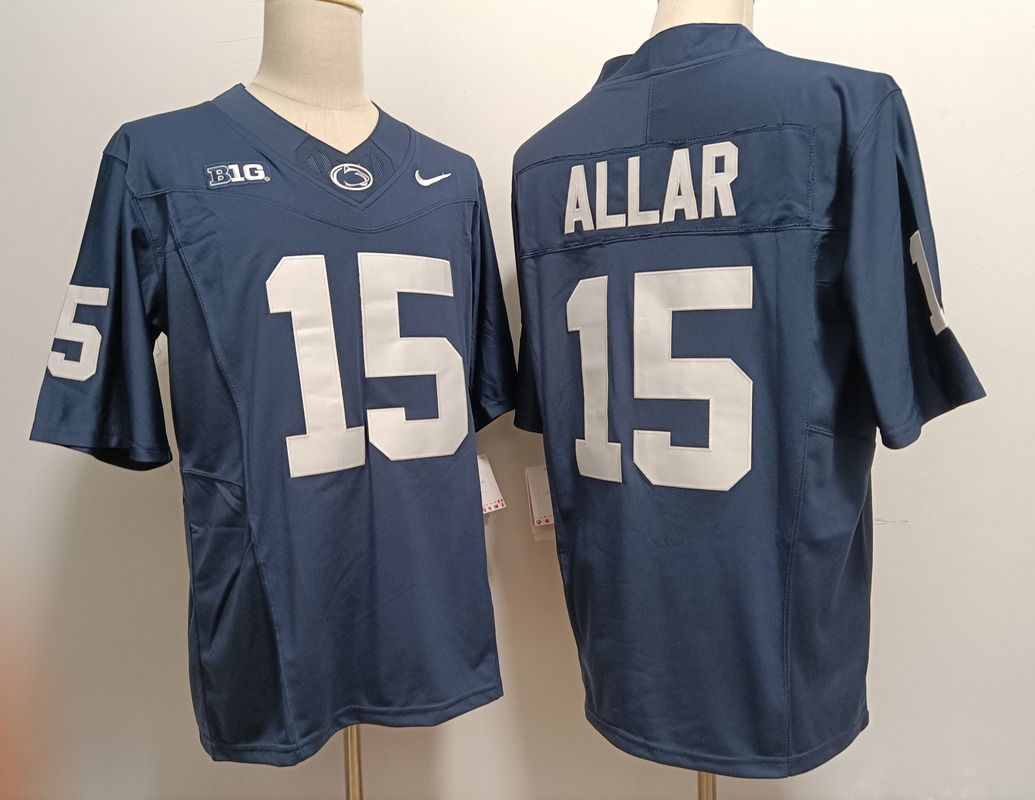 Men Penn State Natty Lions #15 Allar Blue Nike 2025 NCAA Jersey